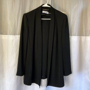 beautiful, drapey black Calvin Klein blazer, Women's M, like new!